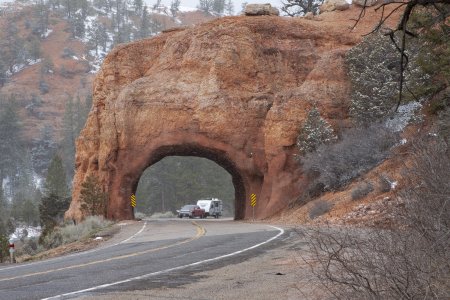 De bekende tunnel in Red Canyon